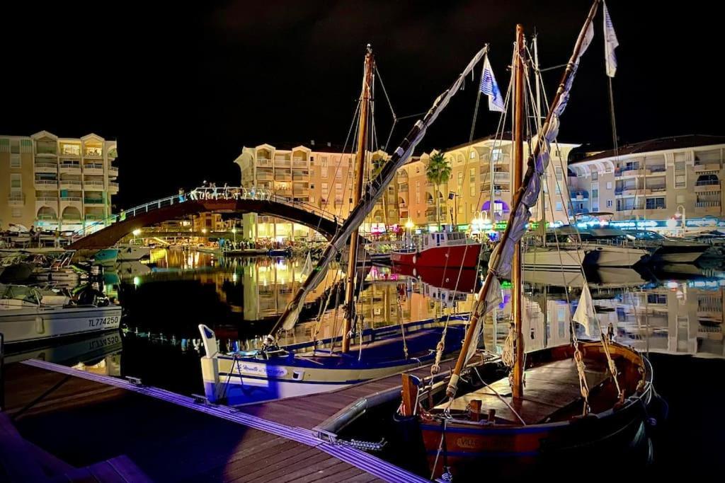 Port-Frejus, Le Paladien, Appartement 2 Pieces Climatise, Terrasse & Parking Екстер'єр фото