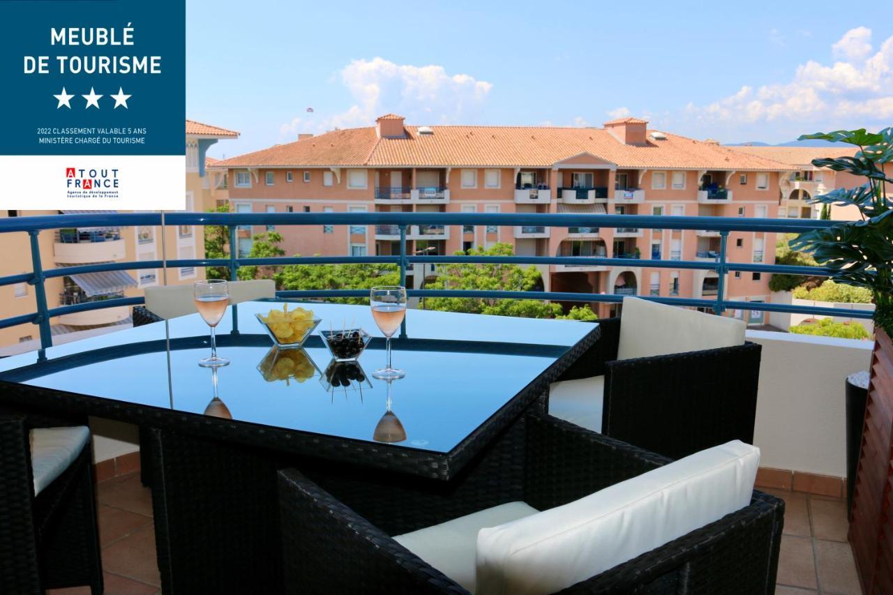 Port-Frejus, Le Paladien, Appartement 2 Pieces Climatise, Terrasse & Parking Екстер'єр фото
